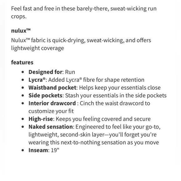 Lululemon Fast and Free HR Crop Leggings Size 2 - Picture 16 of 16